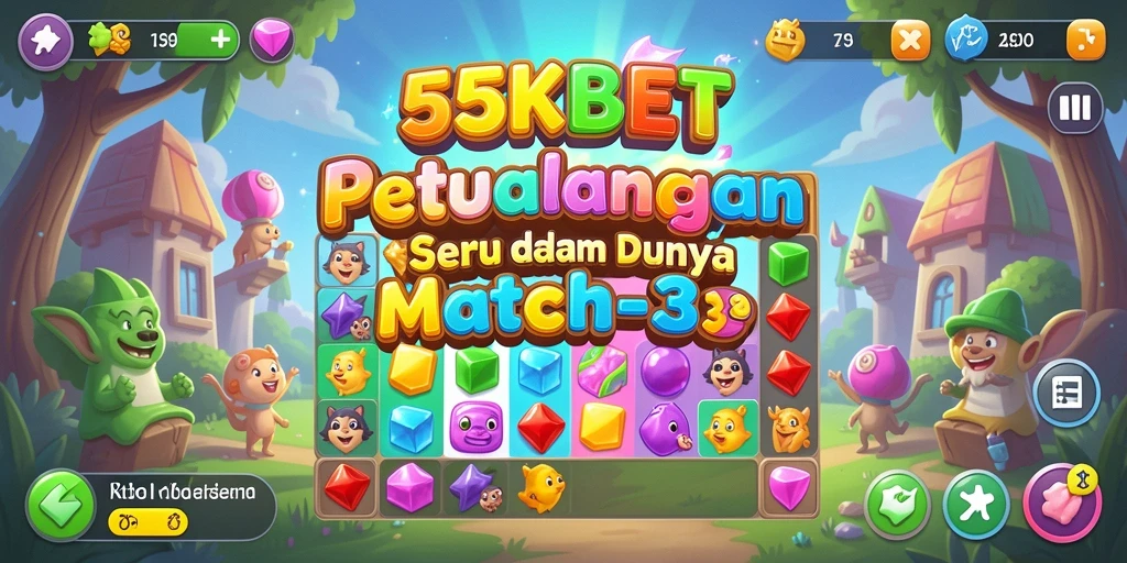 Tangkapan layar dalam 55KBET menampilkan aksi mencocokkan warna yang mengasyikkan.