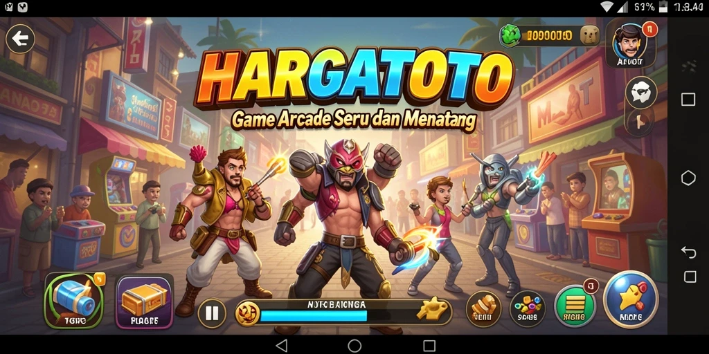 Tangkapan layar dari gameplay HARGATOTO yang penuh aksi dan tantangan.