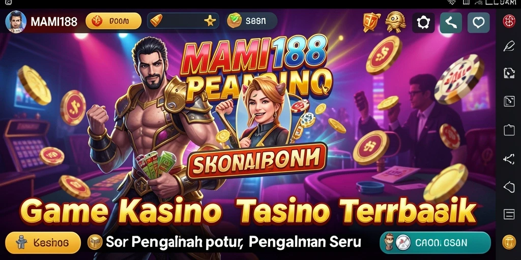 Screenshot MAMI188 menampilkan antarmuka permainan Kasino yang menarik.