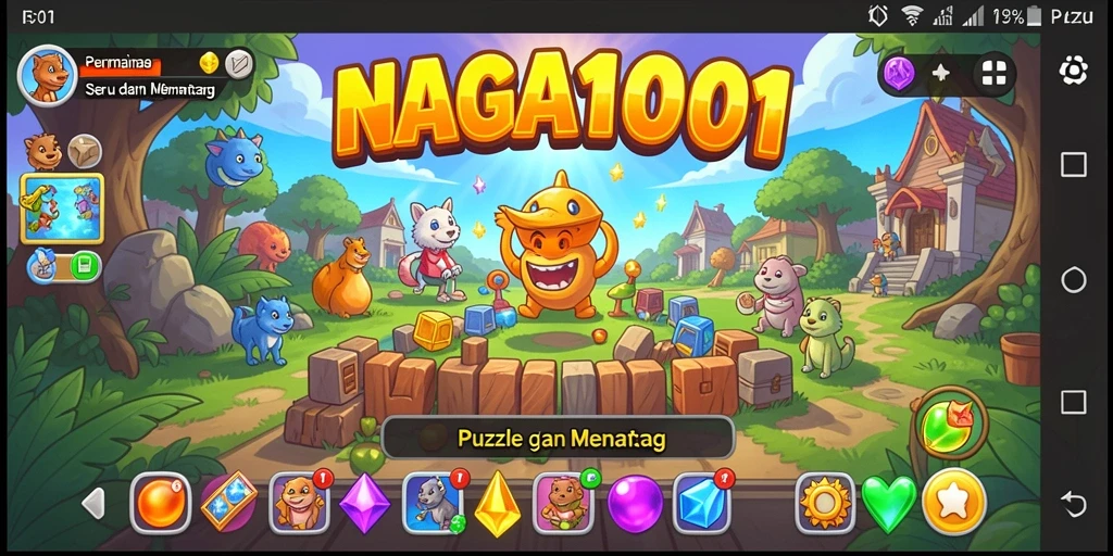 Tampilan menarik dari gameplay NAGA1001 yang menantang.
