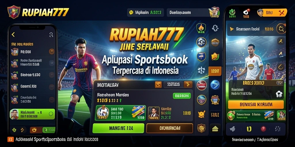 Tampilan utama RUPIAH777 menunjukkan fitur Sportsbook dengan sportsbook terpopuler.