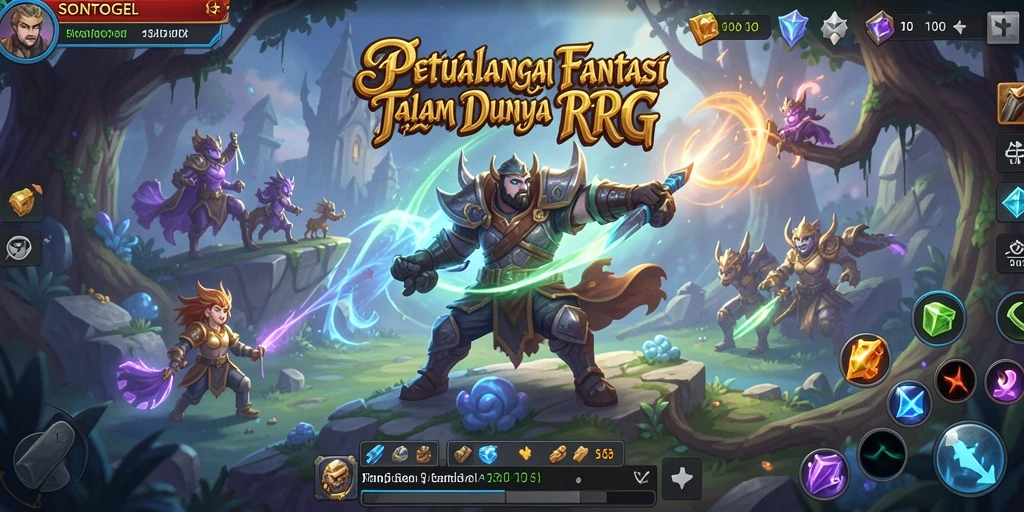 Tangkapan layar menampilkan aksi epik dalam permainan RPG.